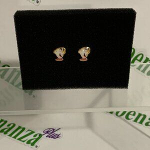 HER Earrings Studs Studded Disney Beauty And The Beast Chip Potts Jewelry